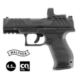 PISTOLET WALTHER PDP COMPACT COMBO 4" avec VISEUR RDS 8 - 4.5mm BB CO²