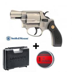 REVOLVER A BLANC SMITH & WESSON CHIEFS SPECIAL Nickel 9 MM RK