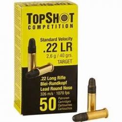 MUNITIONS 22 lr TOPSHOT COMPÉTITION