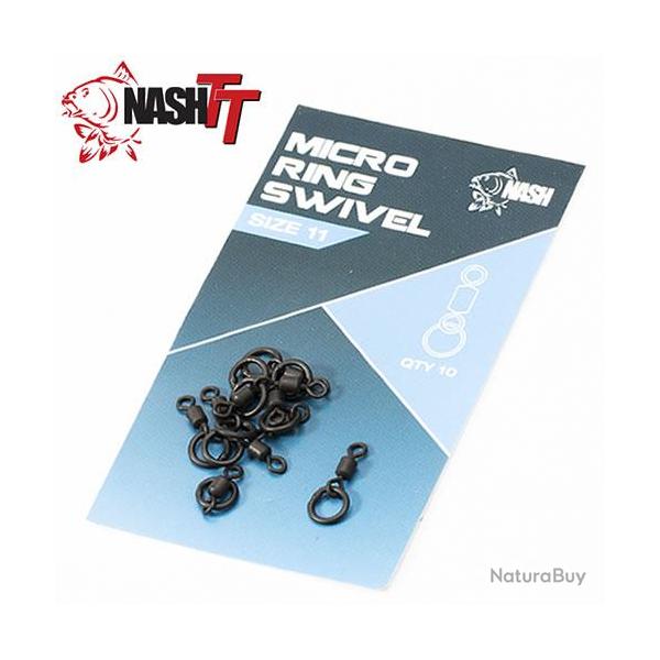 Emerillon à Anneau Nash Micro Ring Swivel T11 (par 10)