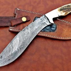 Couteau Kukri en acier de Damas 35,55 cm