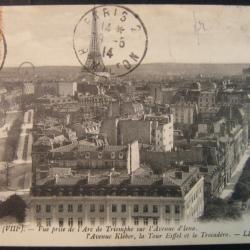 Carte postale France ancienne architecture de la ville de Paris 1914