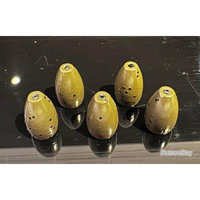 Plombs Bullet En Tungstène Jackall Couleur - 10.5 Grammes - Lot De 2 - Pour Pêche Des Carnassiers