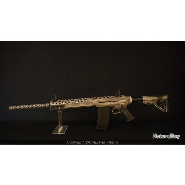 Nouveaut ! Fusil Rp manuelle Hunt Group MH-TS Distr White  chargeur ; 12/76 billes acier #H430