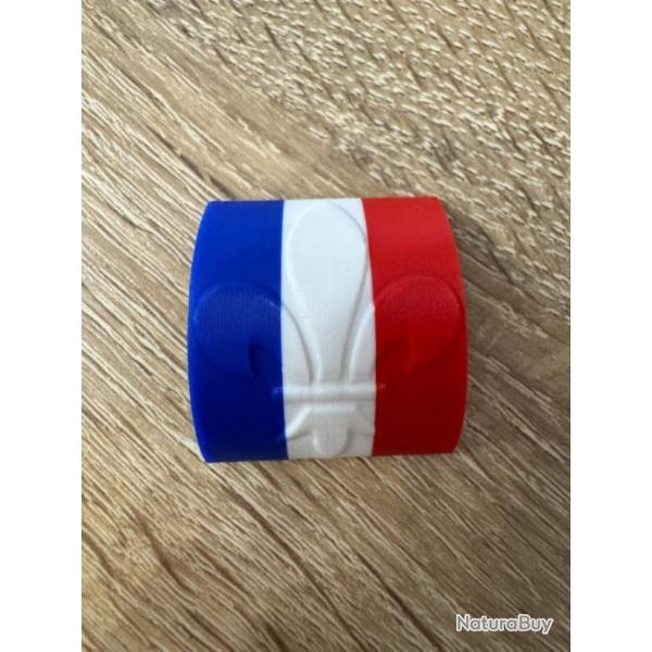 Clips Couvre-Rail Picatinny FRANCE Bleu Blanc Rouge/Drapeau Franais fleur de lys pice AR15