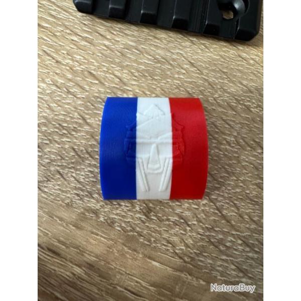 Clips Couvre-Rail Picatinny FRANCE Bleu Blanc Rouge/Drapeau Franais Gladiator pice AR15