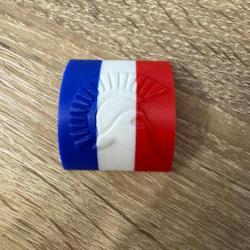 Clips Couvre-Rail Picatinny FRANCE Bleu Blanc Rouge/Drapeau Français  molon lab / gladiateur  AR15