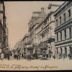 Scotland Glasgow, Renfield Street, carte postale ancienne 1908