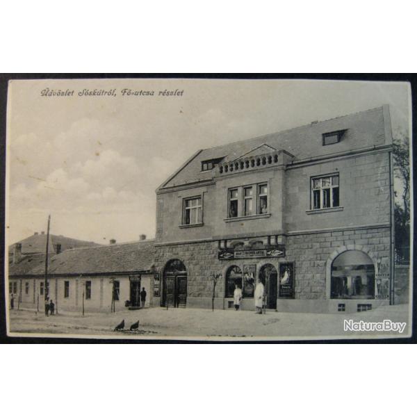 Carte postale HUNGARY ancienne architecture de dvzlet Ssktrl. F? utca rszlet 1945