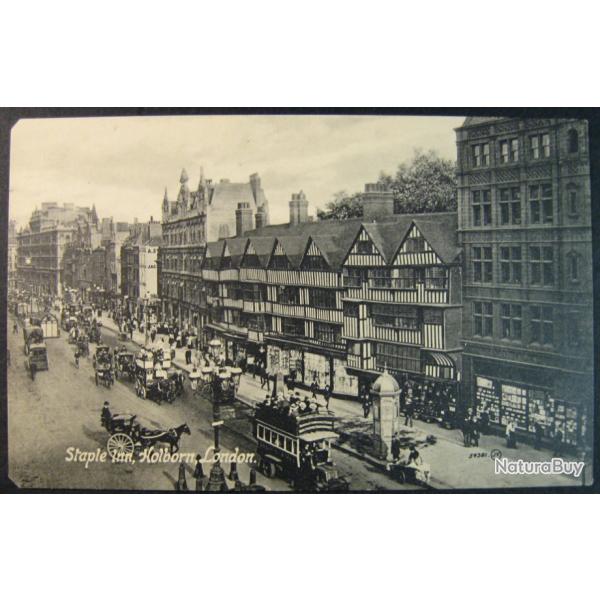 Carte postale England ancienne architecture de Staple Inn, Holborn, London 1900's