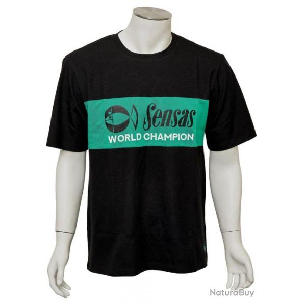 T-SHIRT FASHION CLUB NOIR-VERT Sensas S