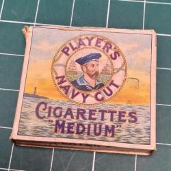 PAQUET DE CIGARETTES NAVY CUT, VIDE, ARMEE ANGLAISE WW2 39/45