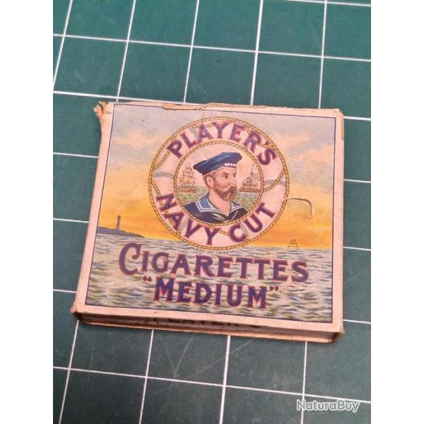 PAQUET DE CIGARETTES NAVY CUT, VIDE, ARMEE ANGLAISE WW2 39/45