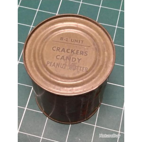 CRAKERS CANDY PEANUTS BUTTER B1 UNITS BOITE INCLUE DANS LES RATION US WW2  POUR COLLECTION