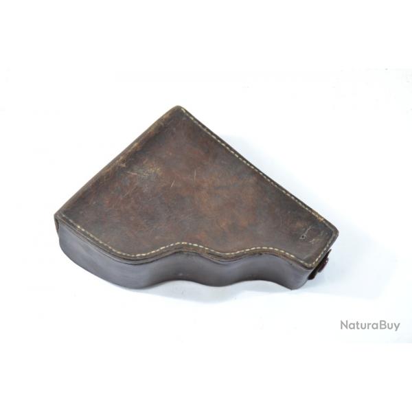 Ancien tui / holster cuir pour pistolet automatique PA, idal 7,65mm Ruby