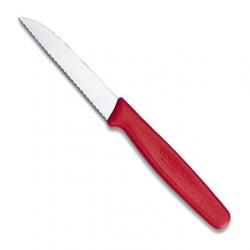 Couteau office lame crantée rabattue 8 cm [Victorinox]