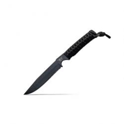 Couteau KRAKEN Paracorde noire WILDSTEER