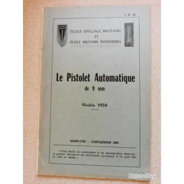 le pistolet automatique de 9mm modle 1950