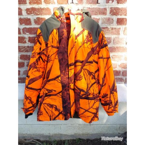 Veste orange grand froid