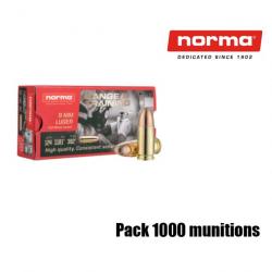 1000 Cartouches NORMA 9mm LUGER - 124 gr FMJ 