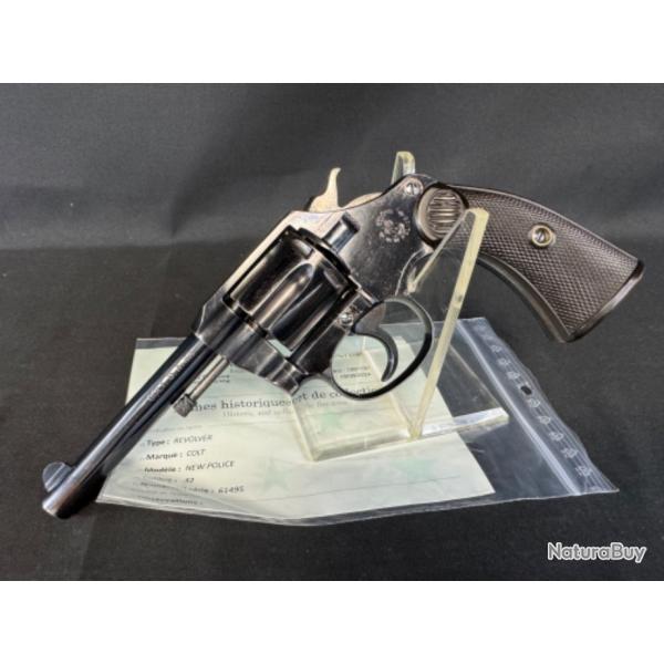 colt new police positive grosse carcasse 32 sw long proche du neuf