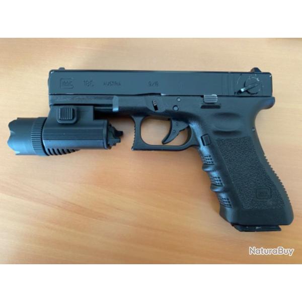 Pistolet airsoft Glock 18C  gaz - 1 sans prix de rserve !!