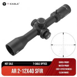 T-Eagle Lunette De Visée AR 2-12X40SFIR 11MM Haut Paiement en 3 ou 4 fois - LIVRAISON GRATUITE !!