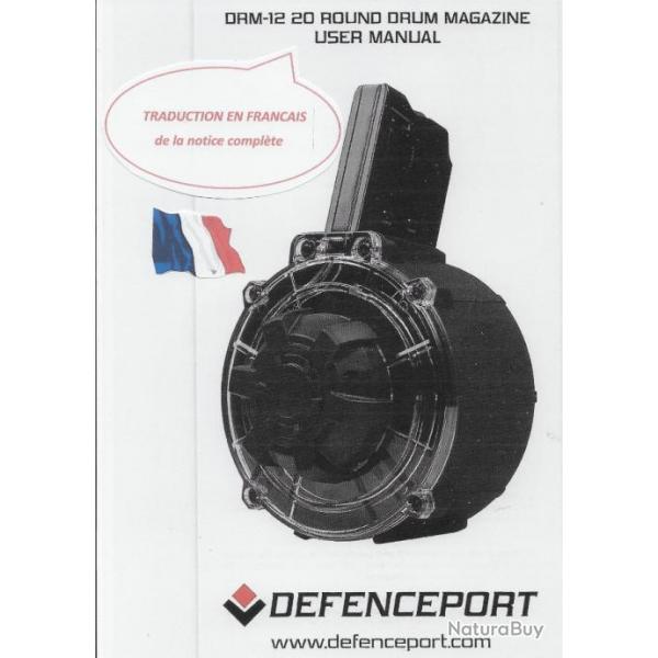 Notice en franais DRUM-12/20 Defenceport