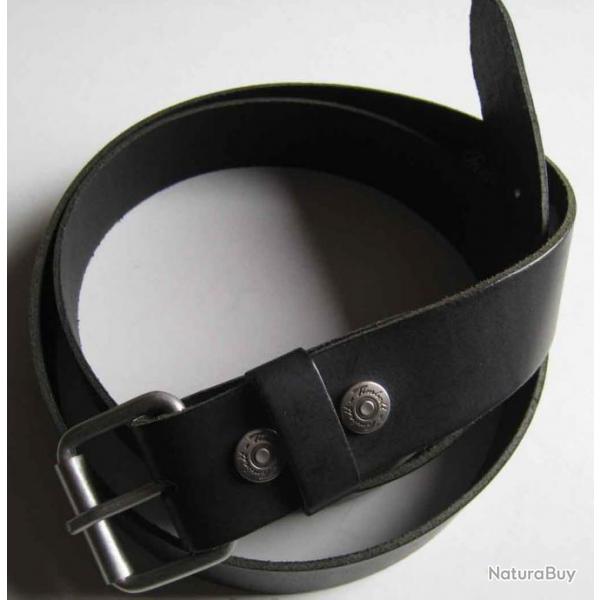 CEINTURE NOIR CUIR  Ref.029