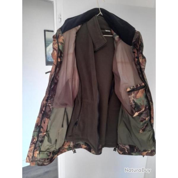 Veste chaude de chasse en gortex