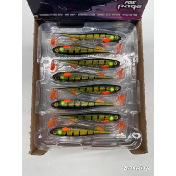 Leurre souple Fox rage slick Shad EXCLUSIF Green zbra ghost 11cm