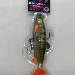 Leurre souple armé Fox rage replicant jointed EXCLUSIF Green zébra ghost 18cm