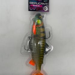 Leurre souple armé Fox rage replicant jointed EXCLUSIF Green zébra ghost 20cm