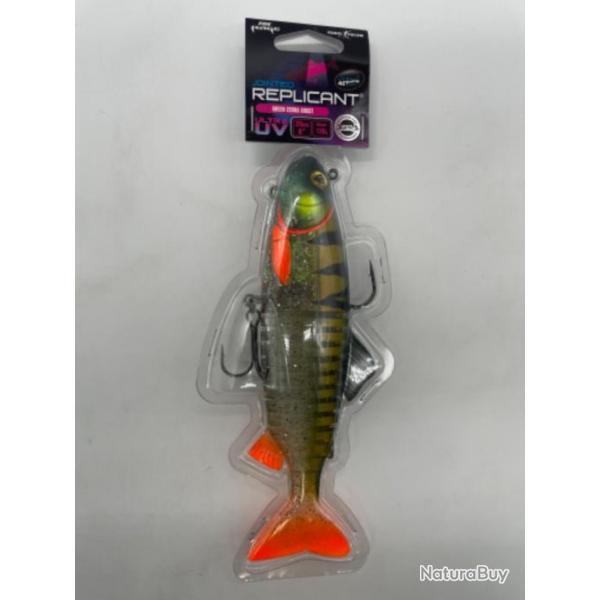 Leurre souple arm Fox rage replicant jointed EXCLUSIF Green zbra ghost 20cm