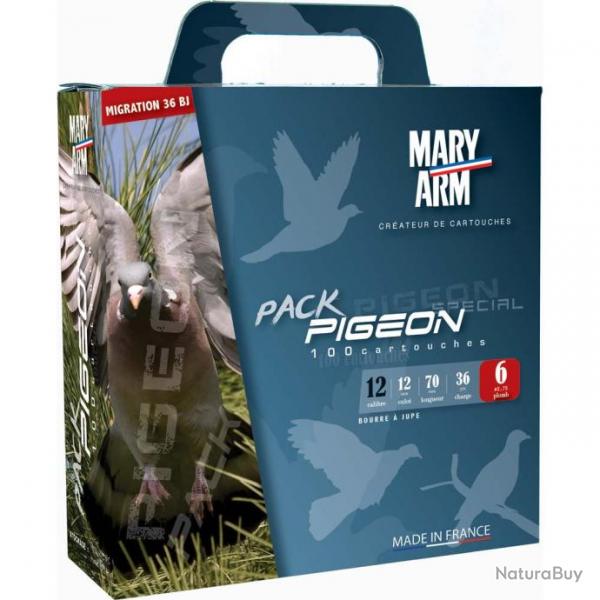 Pack 100 cart PIGEON 36g 12 70 pb