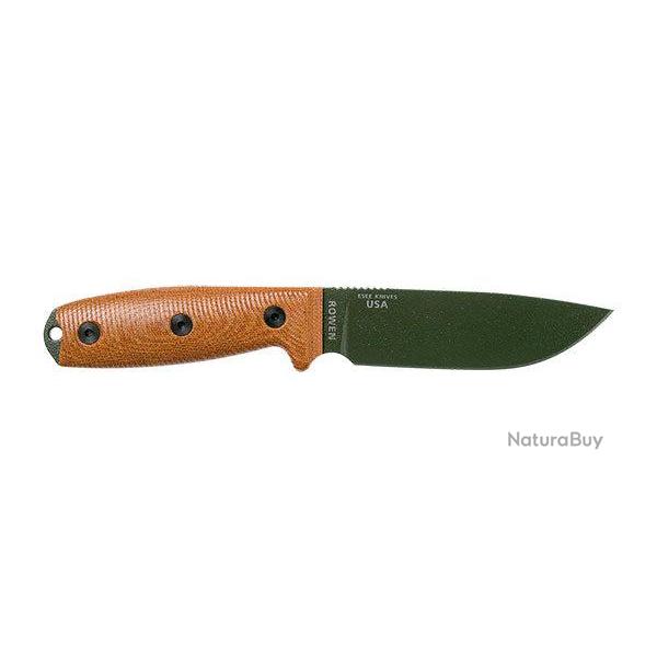 Couteau ESEE 4 - Marron / Vert / Micarta