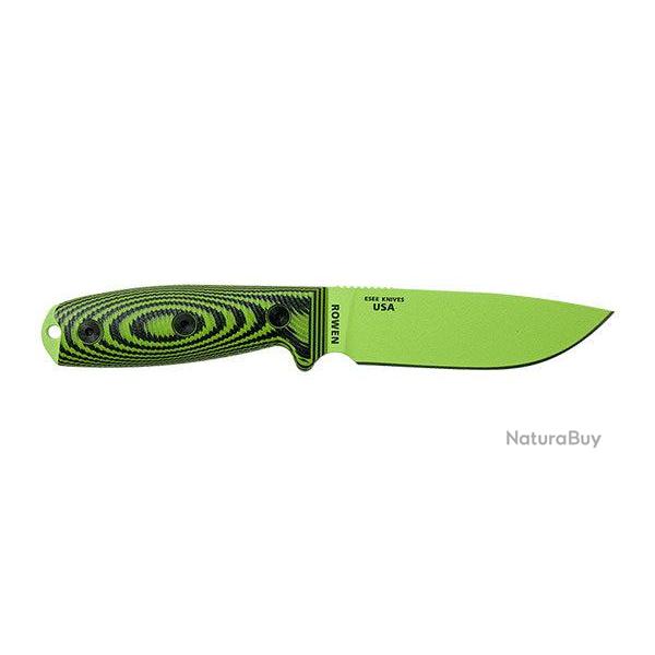 Couteau ESEE 4 - Vert / Noir / Vert Venom / G10