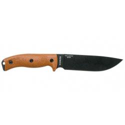 Couteau ESEE 6 - Lame Lisse - Marron / Noir / Micarta