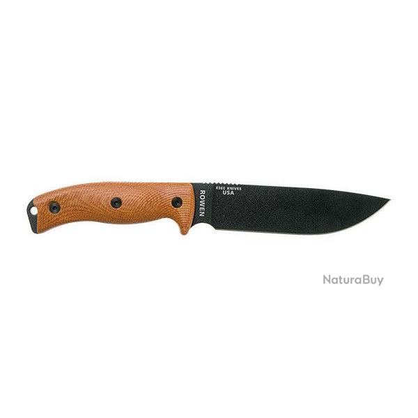 Couteau ESEE 6 - Lame Lisse - Marron / Noir / Micarta