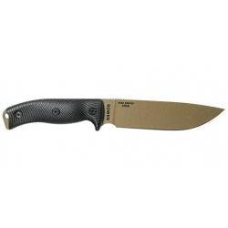 Couteau ESEE 6 - Lame Lisse - Noir / Dark Earth / G10