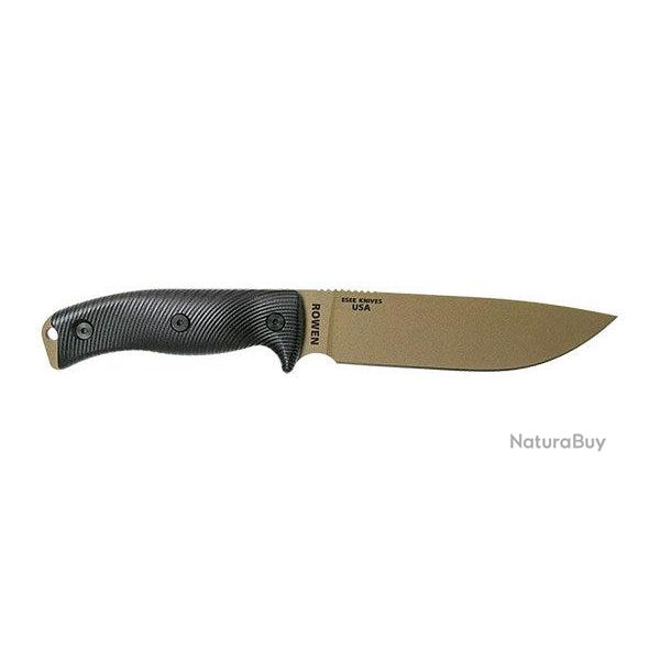 Couteau ESEE 6 - Lame Lisse - Noir / Dark Earth / G10