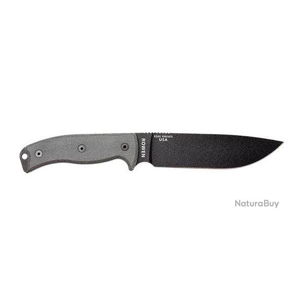 Couteau ESEE 6 - Lame Lisse - Gris / Noir / Micarta