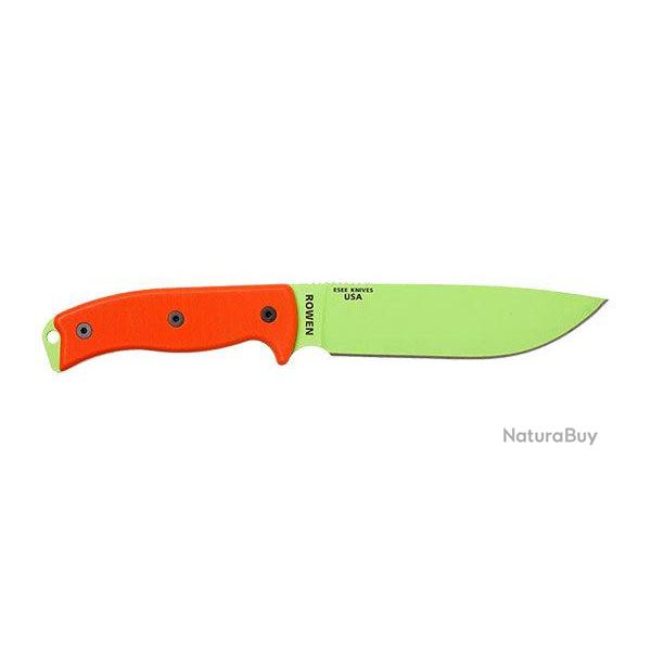 Couteau ESEE 6 - Lame Mixte - Orange / Vert Venom / G10