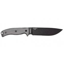 Couteau ESEE 6 - Lame Mixte - Gris / Noir / Micarta