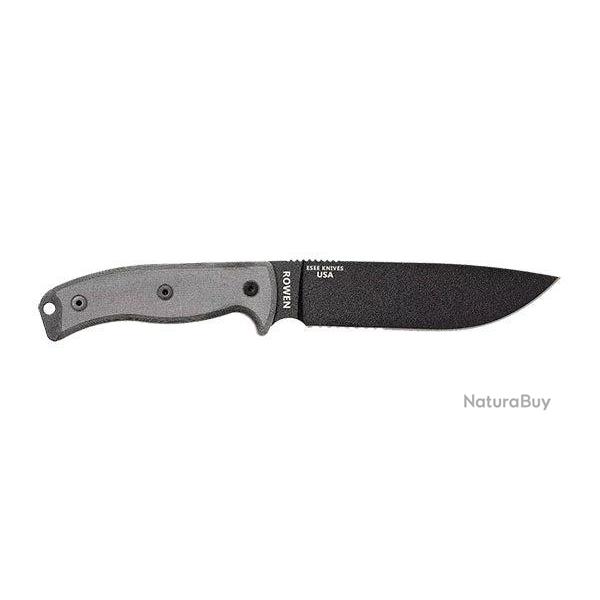 Couteau ESEE 6 - Lame Mixte - Gris / Noir / Micarta