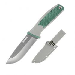 Couteau lame fixe Ironclaw antidérapant EDC - Vert