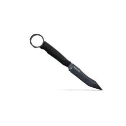 DAGUE WILDSTEER SCORPION PARACORDE NOIRE + ETUI KYDEX