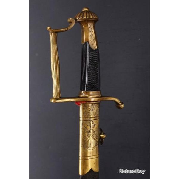 SABRE OFFICIER DE MARINE TYPE 1800 - FRANCE DIRECTOIRE / CONSULAT Collection France Trs bon  Rpubl