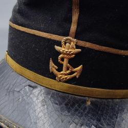 KEPI OFFICIER SUBALTERNE D'INFANTERIE DE MARINE MODELE 1873 - FRANCE IIIè REPUBLIQUE France III eme 