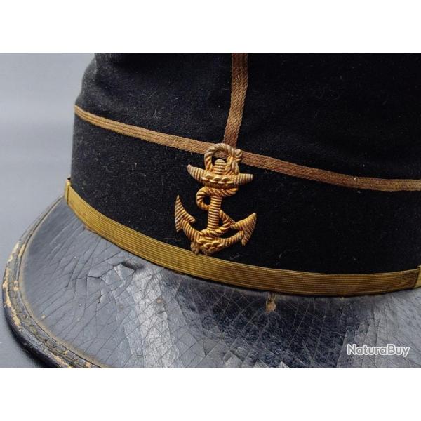 KEPI OFFICIER SUBALTERNE D'INFANTERIE DE MARINE MODELE 1873 - FRANCE III REPUBLIQUE France III eme 